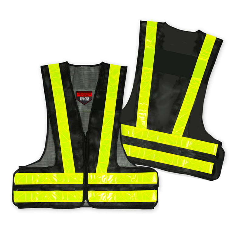 Kamizelka Odblaskowa Ozone Vest Black/Fluo Yellow -0