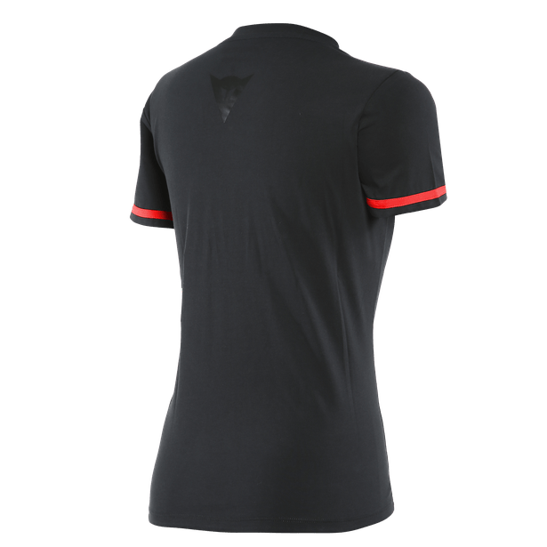 T-Shirt Dainese Paddock Lady Black/Lava-Red-272424