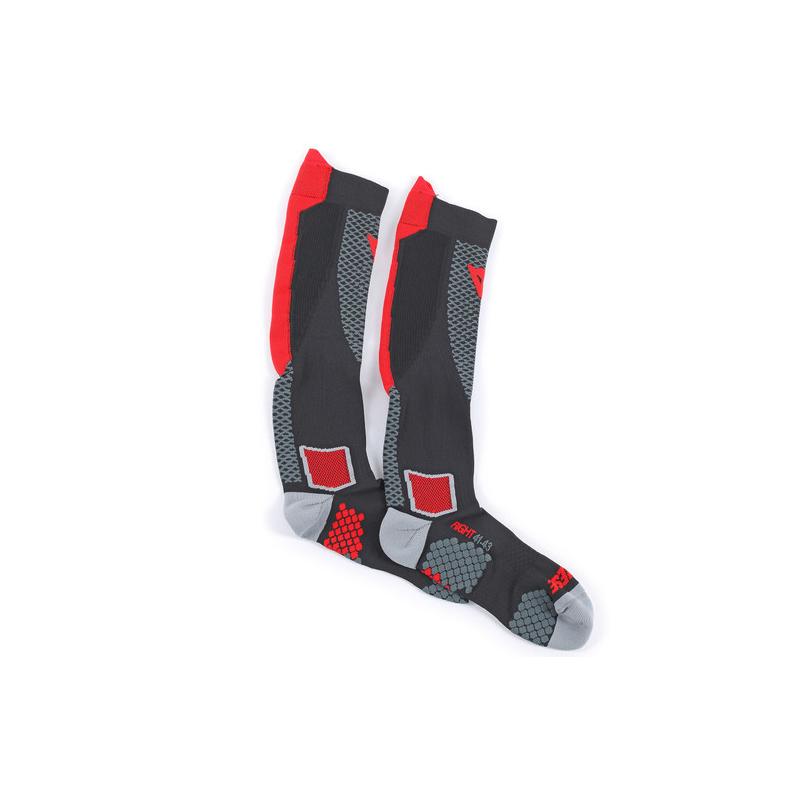 Skarpety Dainese D-Core High Sock Black/Red-0