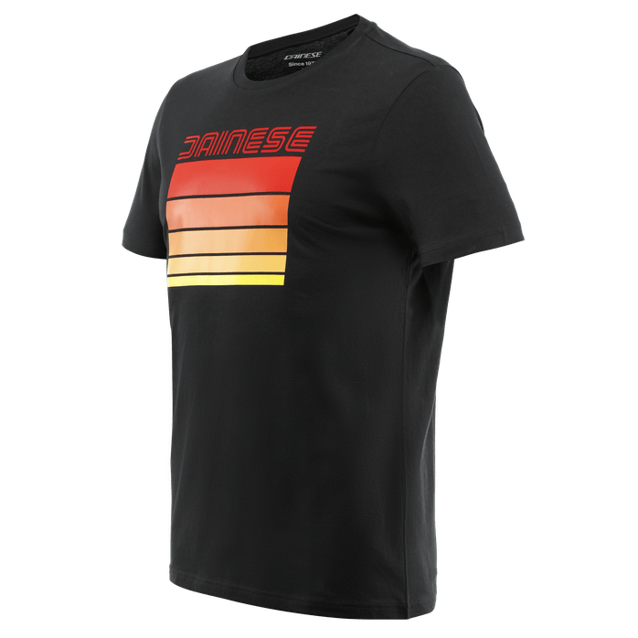 T-Shirt Dainese Stripes Black/Red-0