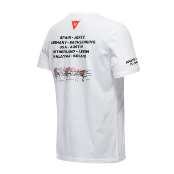 Koszulka Dainese Racing Biala Tyl