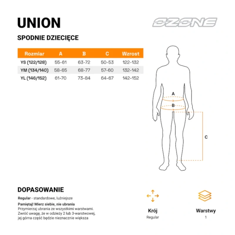 Spodnie Ozone Union Junior